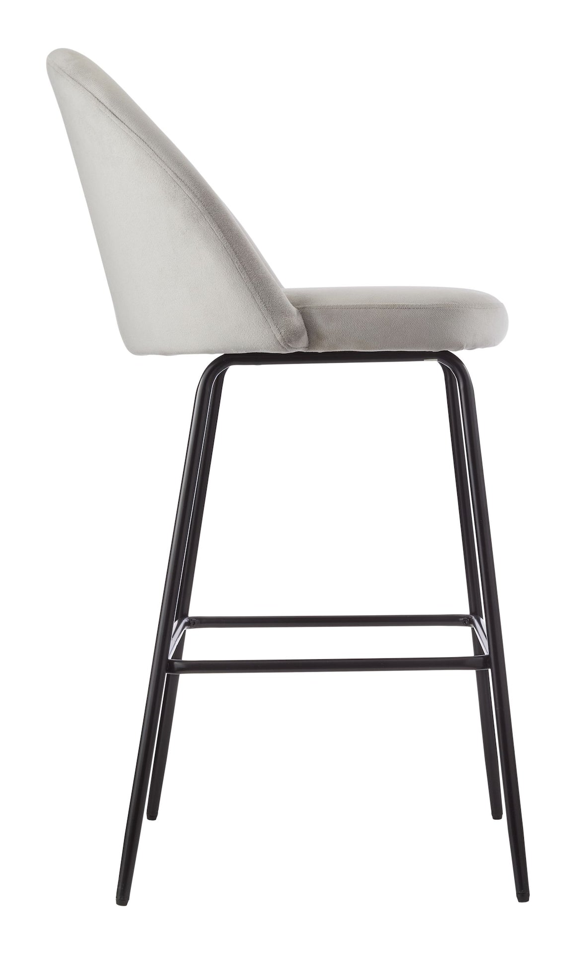 Koen Bar Elegant Counter Stool with Footrest, Grey G5Y9 - product image 3