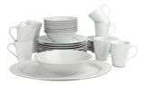 Lauren 34pc Porcelain Dinnerware Set, Serves 8, White Z7T2 - product image 1