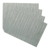 Lurex Rectangle Textilene Woven Placemat, Sage, 13-in x 18-in, 4-pk Y6D0 - product image 1