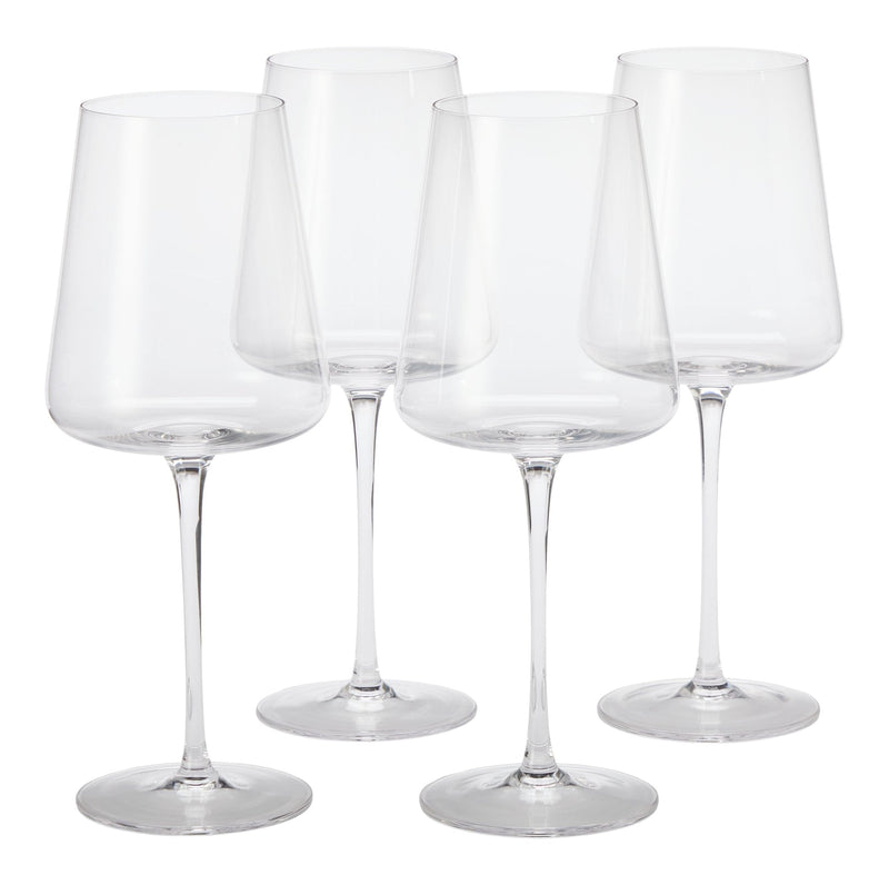 Modern Lead-Free Stemmed Wine Glass Set, 4-pk Q6T3