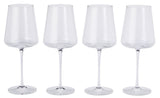 Modern Lead-Free Stemmed Wine Glass Set, 4-pk Q6T3 - product image 2