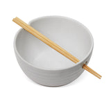 Noodle Bowl with Chopsticks Set, Serves 2, 4-pc, White G1F0 - product image 5