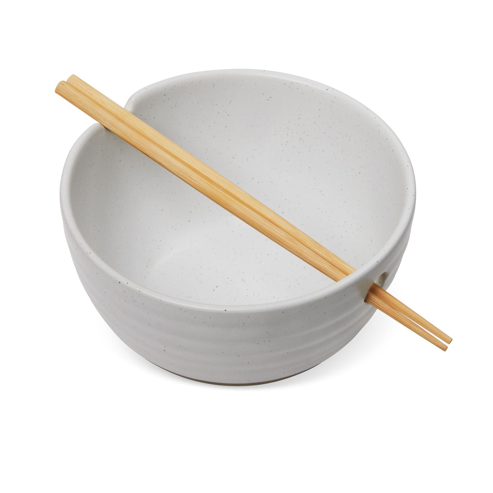 Noodle Bowl with Chopsticks Set, Serves 2, 4-pc, White Z9Q4 - product image 5