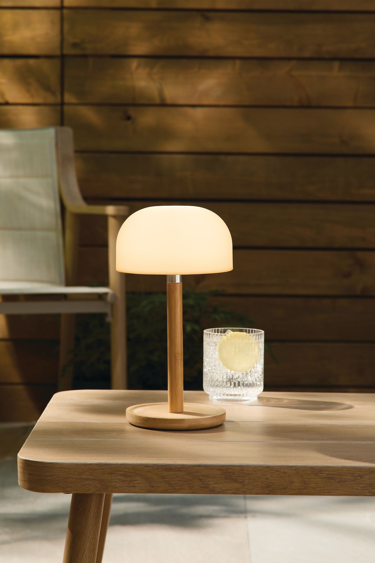 Outdoor Rechargable Bamboo Mushroom Lamp, Multiple Colour Modes N5L7 - product image 4
