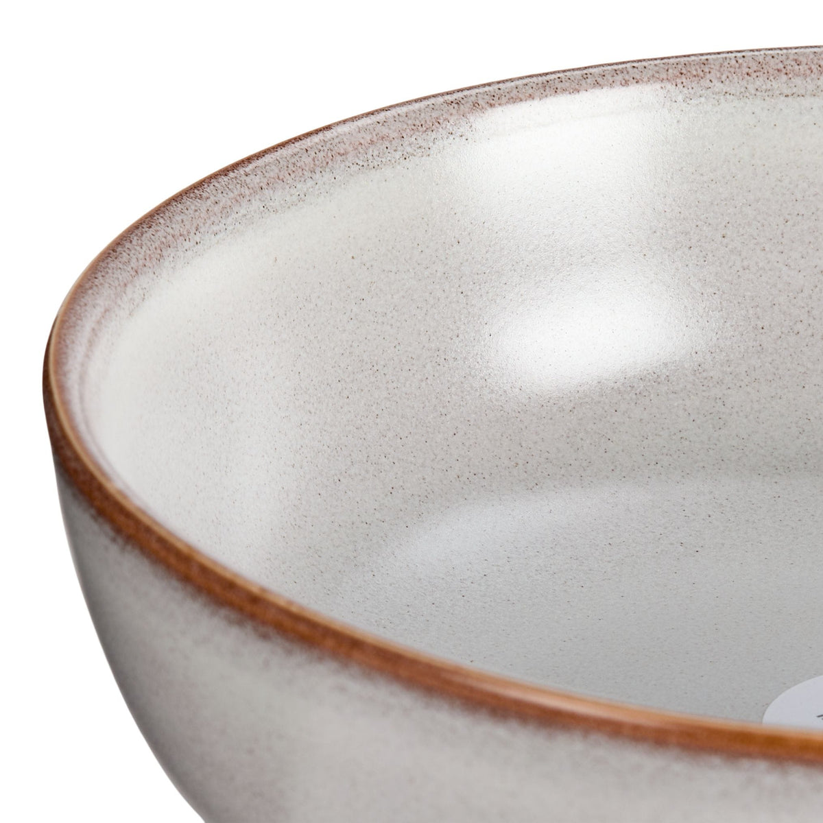 Reactive Glaze Dinner Bowl, 1-pc, White with Reactive Glaze H9G8 - product image 3