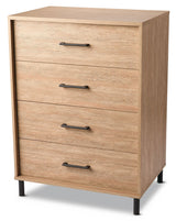 Sarnia 4-Drawer Dresser Chest, Oak L4C4 - product image 1