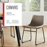 Scottie Modern Fabric Dining Chair, Dark Grey G6S9 - product image 5