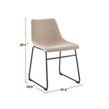 Scottie Modern Fabric Dining Chair, Dark Grey G6S9 - product image 6