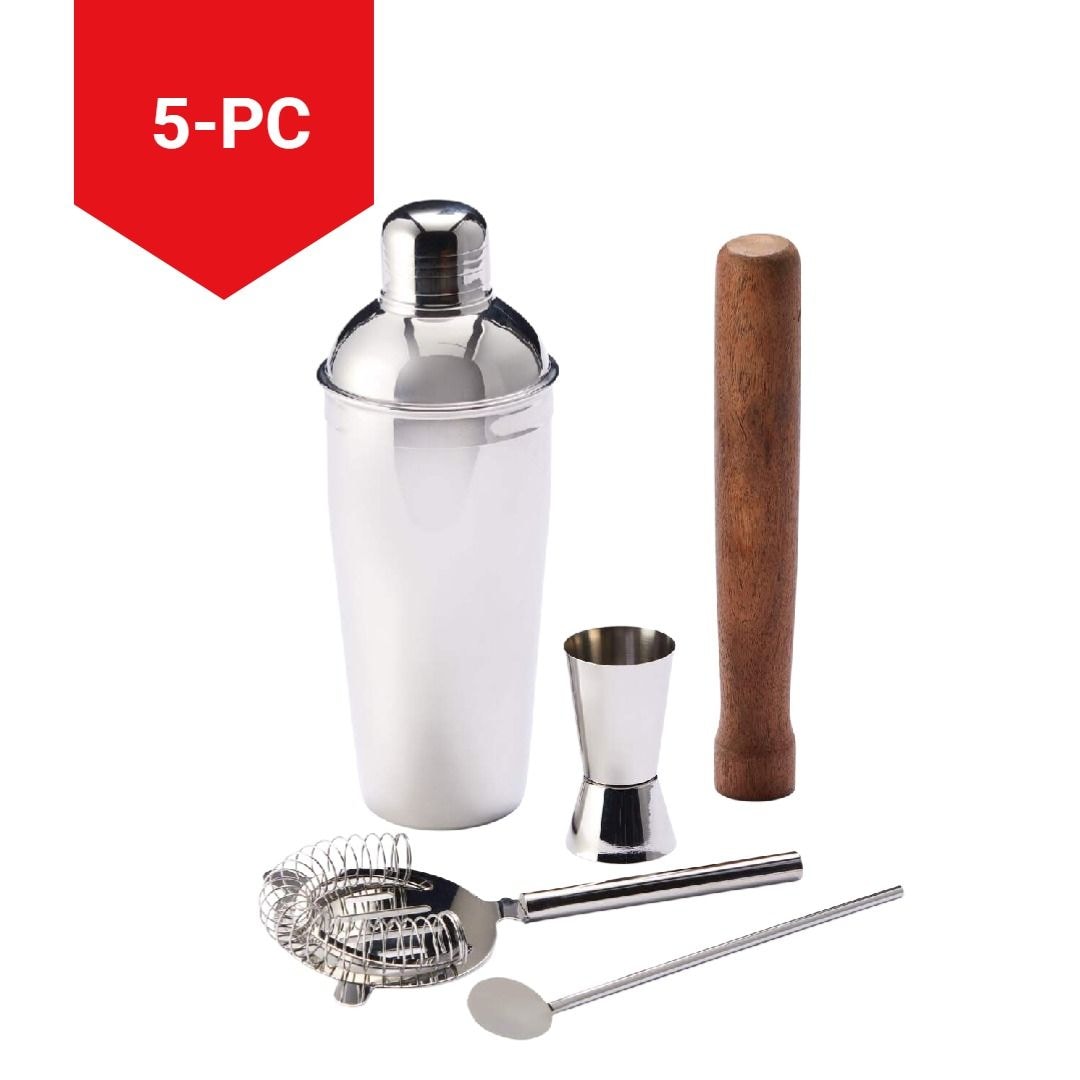 Stainless Steel Cocktail Making Set, 5-pc M2V1 - product image 4