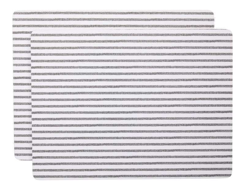 Striped Rectangle Cork Placemat Set, Multi-Coloured, 11-in x 15-in, 2-pk J6O1