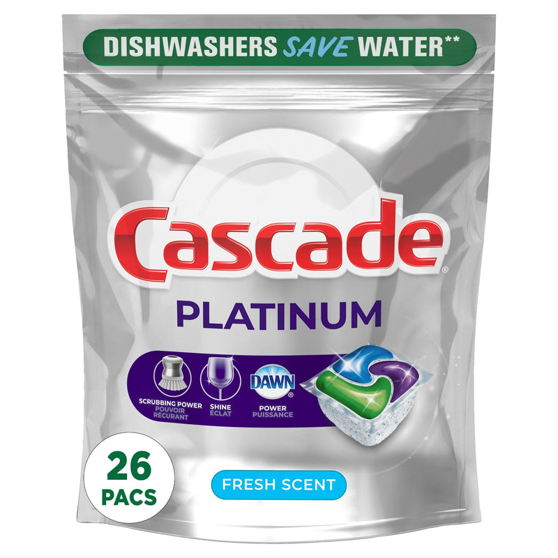 Platinum Action Pacs Dishwasher Detergent, Fresh Scent, 26-ct G8G9