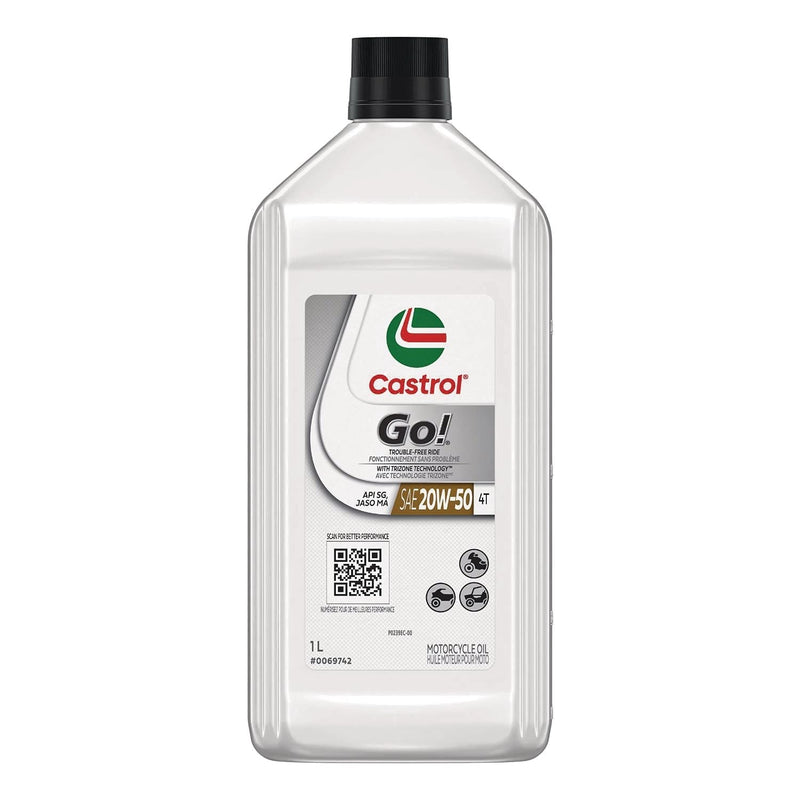 Go! 4-Stroke 4T Motorcycle Oil 20W50, 946-mL P7X2
