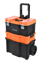 Rolling Mobile Toolbox with 2 Organizers, Orange Y6O7 - product image 1