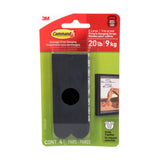 20-lb Black Picture Hanging Strips, 17217BLK-EF | 4 Pairs, X-Large Strips M1P9 - product image 1