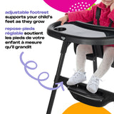 Black Canteen High Chair with Adjustable Footrest Y1F7 - product image 1