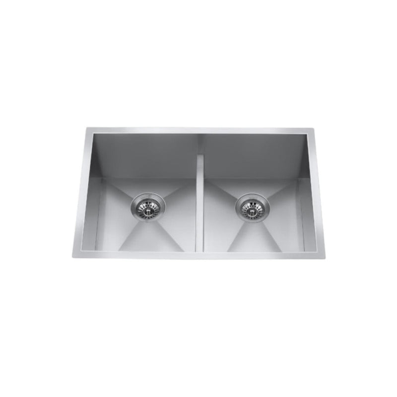 CXZD772L 29-in Low Divide Stainless Steel Double Bowl Sink A8L7