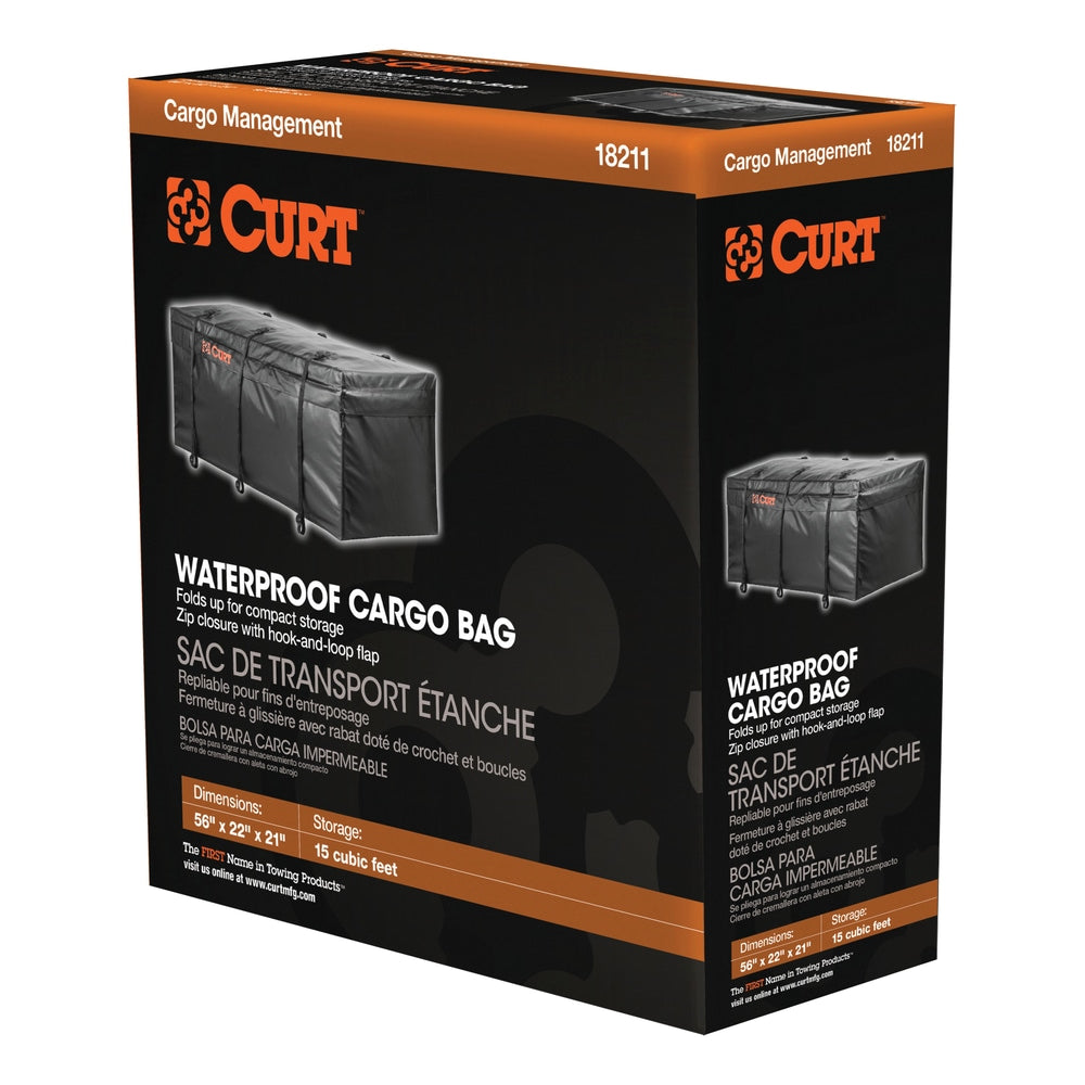 18211 Weather-Resistant Vinyl Roof Top Cargo Bag, Black, 56 x 22 x 21-in N9D7 - product image 2
