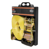 83048 27-ft Yellow Cargo Strap with Flat Hooks (3,333-lb) R9V3 - product image 2