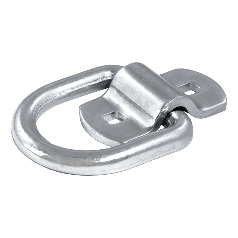 83742 3-in x 3-in Surface-Mounted Tie-Down D-Ring (3600-lb, Clear Zinc) Z7X6