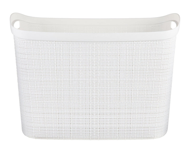 Extra Large Jute Weave Storage Basket, White E7V2