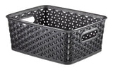 My Style Woven Storage Basket, Small, Black X7A8 - product image 1