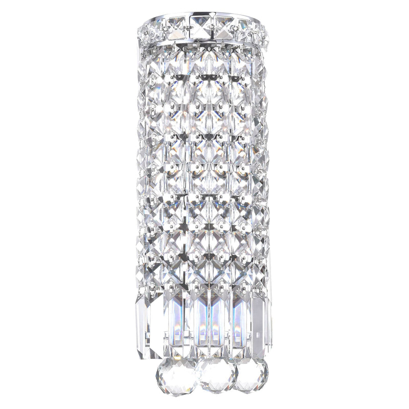 Lighting Colosseum Round Bathroom Wall Sconce, Chrome K0T2