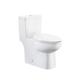1-Piece Elongated Toilet Bowl with Soft Close, White, 3.8/4.8-L B5Y3 - product image 1