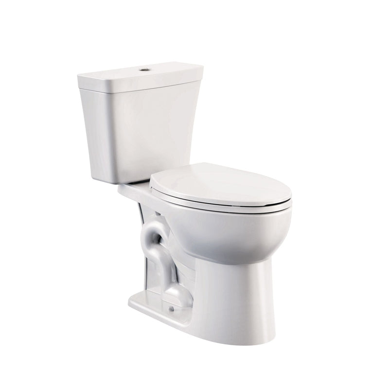 2-Piece Elongated Toilet Bowl with Soft Close, White, 3.8/4.8-L V6V3