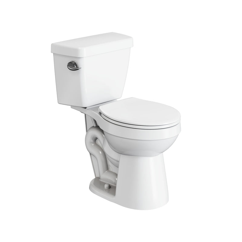 2-Piece Round Toilet Bowl with Soft Close, White, 4.8-L, Single Flush A2Z2