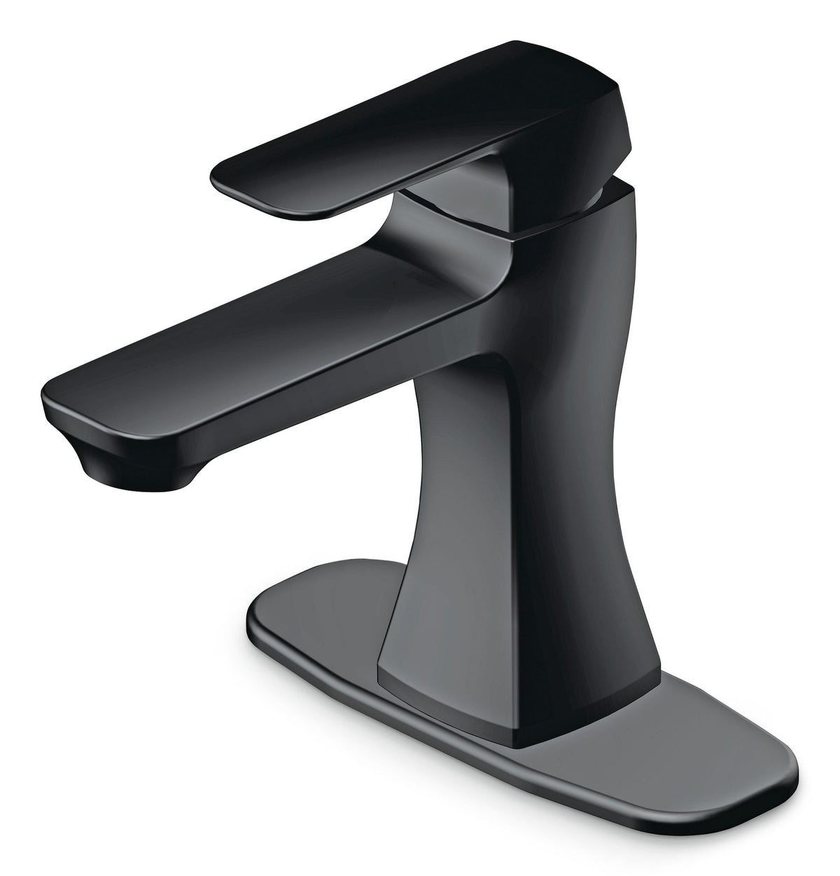 Aztek Single Handle 4-in Centreset Bathroom Sink Faucet with Pop-up Drain, Matte Black C9B4 - product image 2