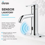 Tronus Touchless Single Control Lavatory/Bathroom Sink Faucet, 4-in Centerset, Chrome N2H9 - product image 2