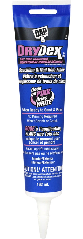 DryDex Spackling Nail & Hole Repair Filler with Dry Time Indicator, Shrink-Proof, 162-mL X8I5