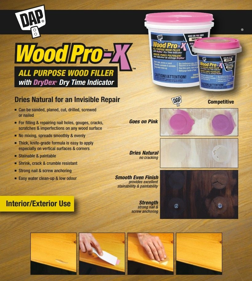 WoodPro-X With DryDex, 453-g, Wood Filler R2H4 - product image 2