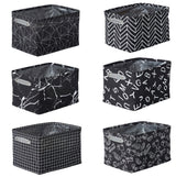 Large Water Resistant Storage Bin, 15-in x 11-in x 9.5-in, 6-pk, White Pattern N3K0 - product image 1
