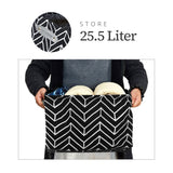 Large Water Resistant Storage Bin, 15-in x 11-in x 9.5-in, 6-pk, White Pattern N3K0 - product image 2