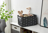 Large Water Resistant Storage Bin, 15-in x 11-in x 9.5-in, 6-pk, White Pattern N3K0 - product image 7