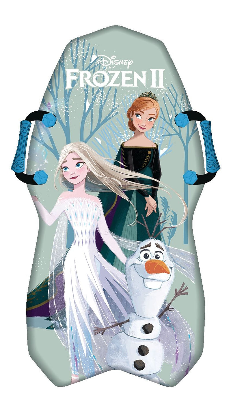 Frozen 2 Kids' 1-Person Lightweight Foam Winter Snow Sled/Toboggan with Handles U9W6