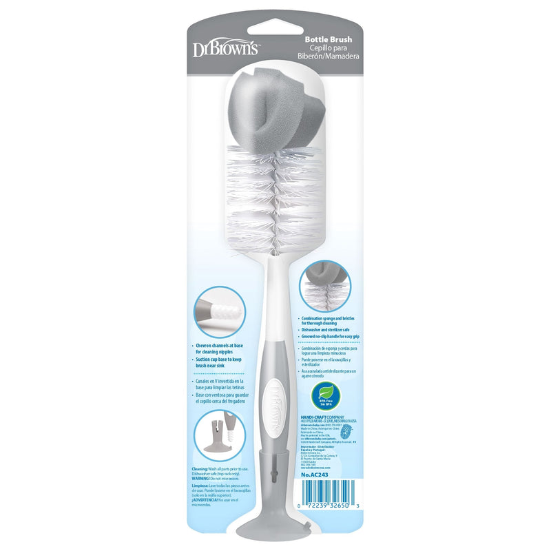 Soft Touch Bottle Brush, Grey U2F9