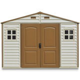 Woodside Vinyl Resin Garden Shed, Brown, 10-1/2-ft x 8-ft C6V5 - product image 1
