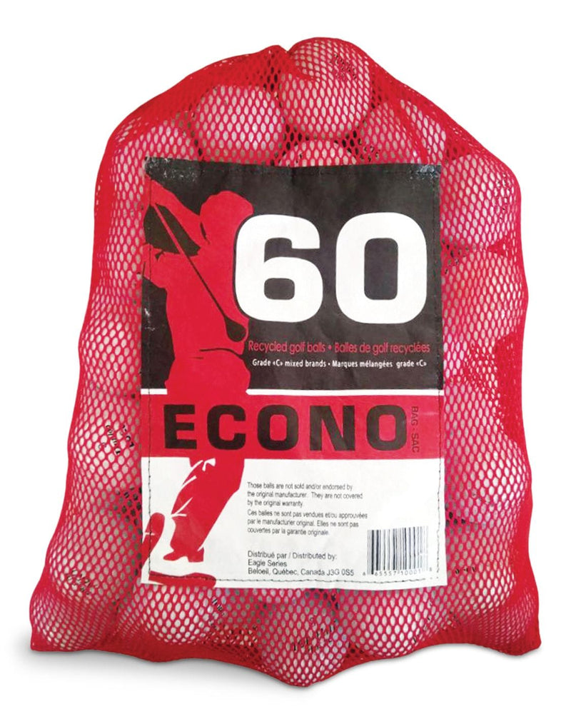 Mixed Recycled Golf Balls, Grade C, 60-pk K7W3