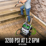 HPW3204-2 POWER+ 3200 PSI Pressure Washer with 2 x 6.0Ah Batteries and 320W Charger B6X4 - product image 3