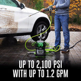 56V 2100 PSI Compact Pressure Washer with 6.0Ah Battery and 320W Charger, HPW2105 X7Z6 - product image 8