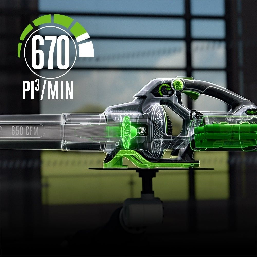 56V Brushless Cordless 670 CFM Leaf Blower, Includes (1) 4.0Ah Battery and (1) 320W Charger, LB6703 Q7J7 - product image 5