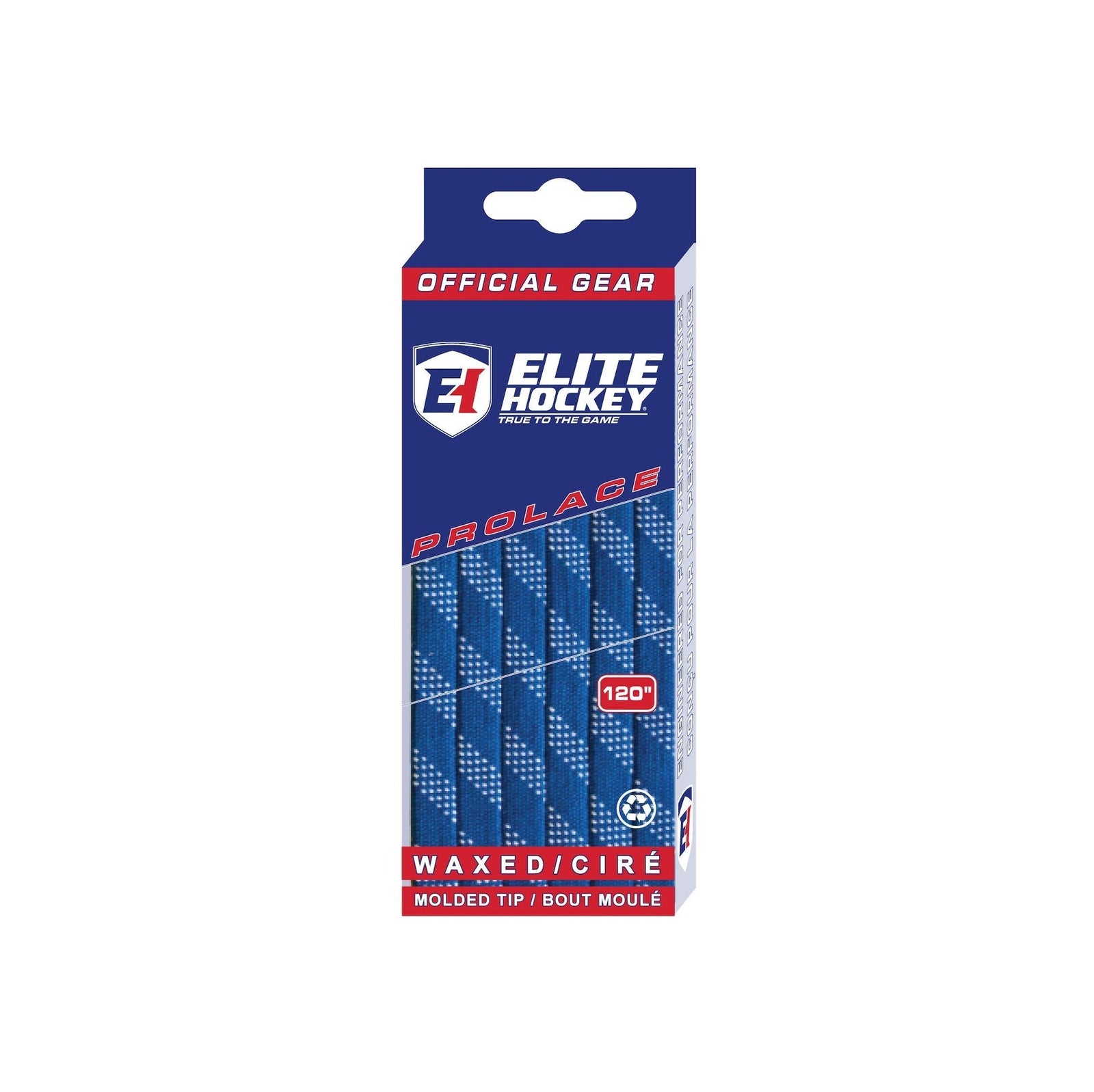 Hockey Prolace Skate Laces, Waxed, Navy, Assorted Sizes B3D7 - product image 1