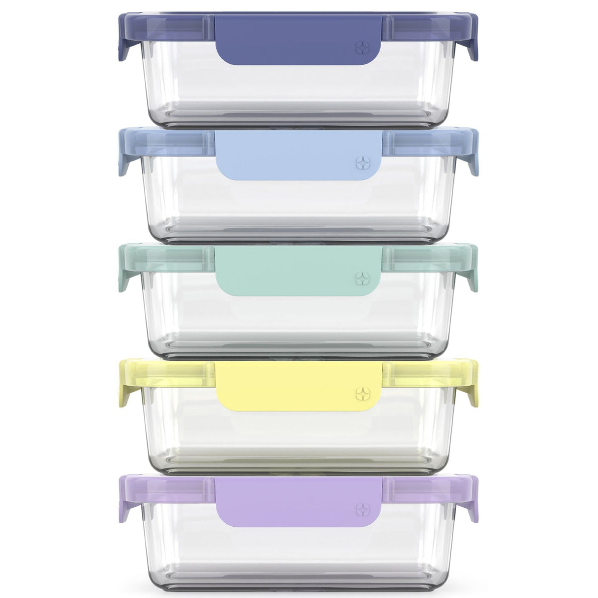 Colour Lock Glass Meal Prep Food Storage Container Set with Leakproof Lids, 10-pc N2E7 - product image 1
