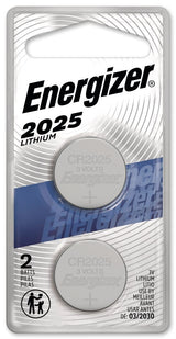 2-pk CR2025 3V / 3 Volt Lithium Coin Cell Batteries, Long Lasting L6E7 - product image 2