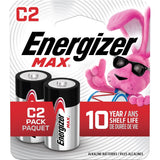 Max 2-pk C Alkaline Batteries, Long Lasting, All Purpose S3S6 - product image 1