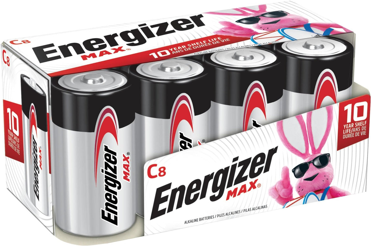 Max C Batteries, Long Lasting, All Purpose, Alkaline, 8-pk H3R0 - product image 1