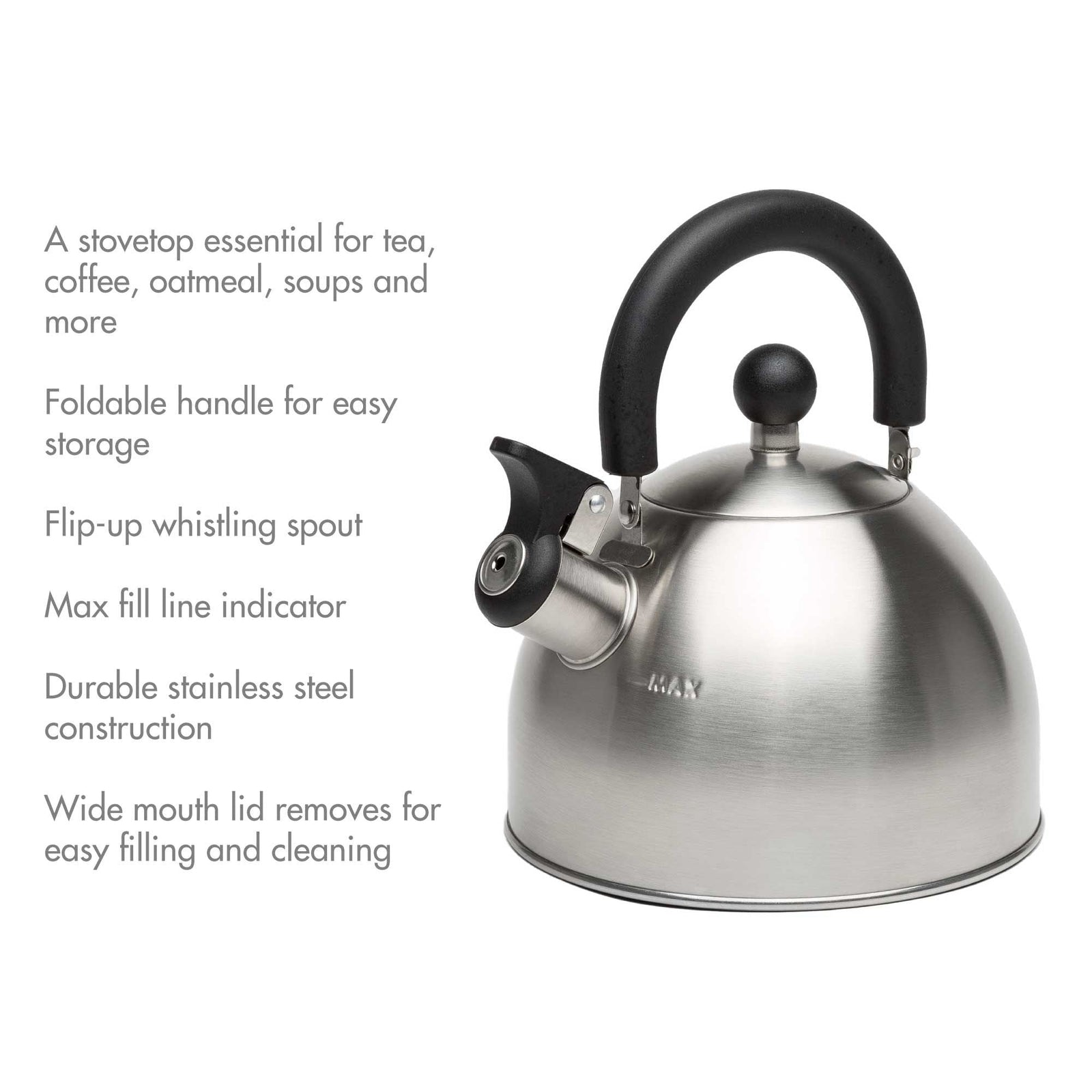 Stainless Steel Stovetop Kettle, 1.4-L Y2Q8 - product image 6