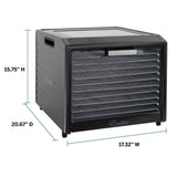 Performance Series 10-Tray Food Dehydrator, Steel, 700W, Stainless Steel, Black J5H3 - product image 5